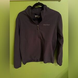 Marmot Men’s Large Black Fleece 3/4-zip Pullover